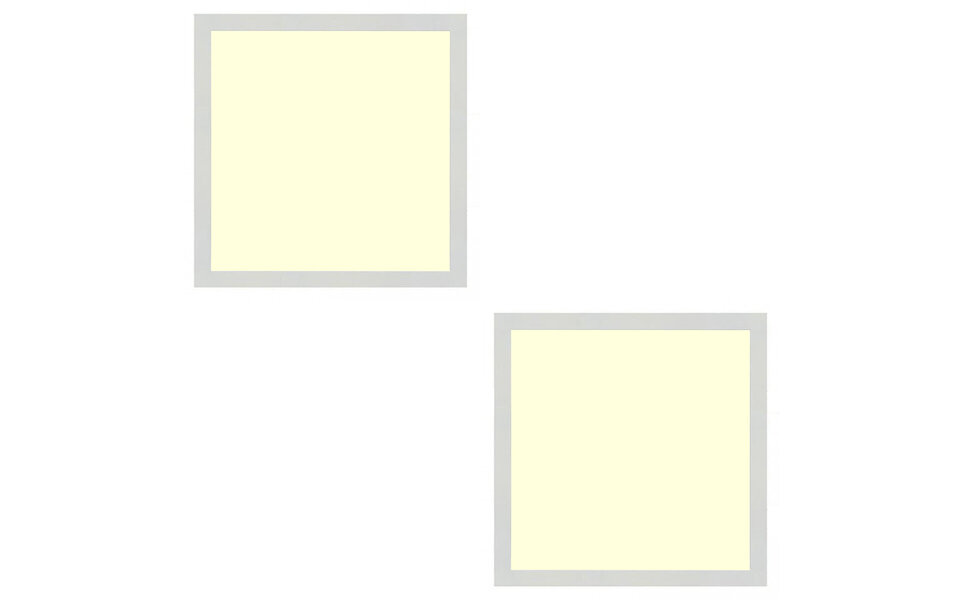 HLW LED LED Paneel Slim 2 Pack 30x30 Warm Wit 2700K - 24W Inbouw LED Downlight