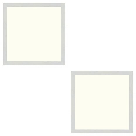 HLW LED LED Paneel Slim 2 Pack 30x30 - 24W Inbouw LED Downlight Natuurlijk Wit 4200K HLW LED LED Paneel Slim 2 Pack 30x30 - 24W Inbouw LED Downlight Natuurlijk Wit 4200K