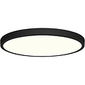LED Paneel Ø30cm - 24W Natuurlijk Wit 4200K - Ronde Opbouw LED Downlight Mat Zwart