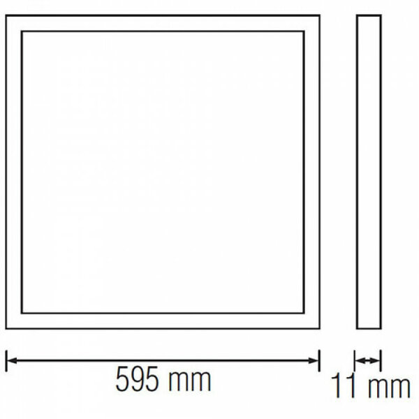 HLW LED Aigi Leny LED Paneel 60x60 - Warm Wit 2700K–3000K, 32W LED Inbouw Downlight HLW LED Aigi Leny LED Paneel 60x60 - Warm Wit 2700K–3000K, 32W LED Inbouw Downlight