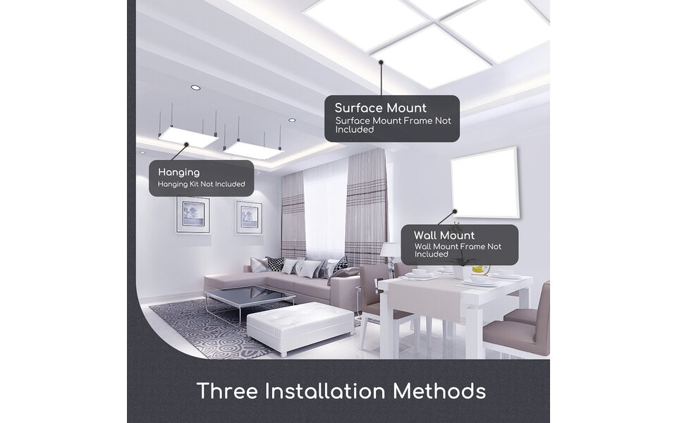 HLW LED LED Paneel 60x60 - 40W Inbouw LED Downlight Koud Wit 6000K Daglicht Wit
