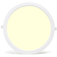 Inbouw LED Downlight 24W - Warm Wit 2700K–3000K - Rond Ø30 cm