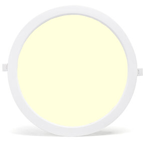 Inbouw LED Downlight 24W - Warm Wit 2700K–3000K - Rond Ø30 cm