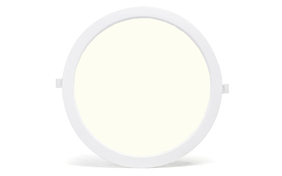 HLW LED Inbouw LED Downlight 24W - Natuurlijk Wit 4000K - Rond Ø30 LED Paneel