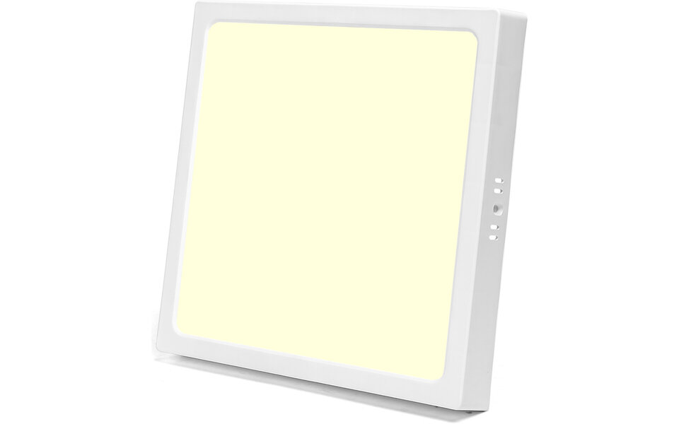 HLW LED LED Paneel 30x30 - Warm Wit 2700K–3000K - 24W Opbouw LED Downlight