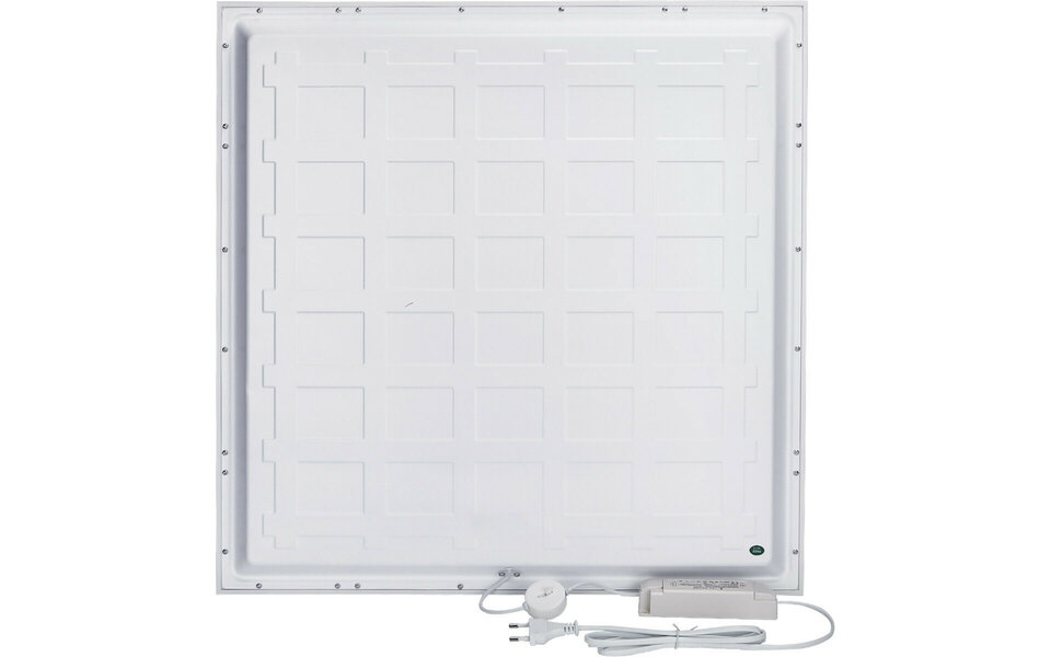 HLW LED LED Paneel Aigi Hyron 62x62 - Inbouw LED Downlight 40W, Warm Wit 2700K–3000K, Flikkervrij, Aluminium HLW LED LED Paneel Aigi Hyron 62x62 - Inbouw LED Downlight 40W, Warm Wit 2700K–3000K, Flikkervrij, Aluminium