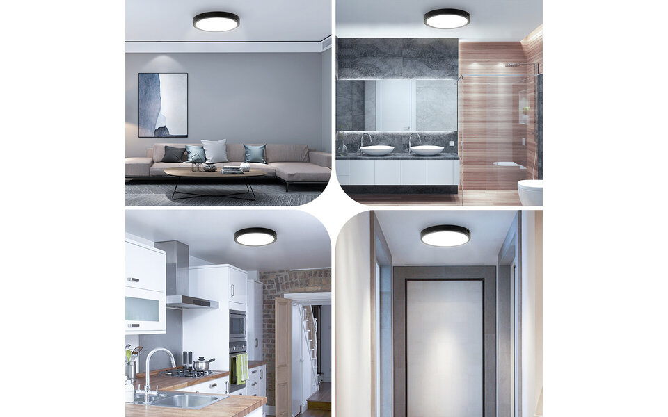 Velvalux LED Paneel Opbouw Downlight 24W - Helder Koud Wit 6000K LED Lamp