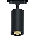 LED Spot Railverlichting met GU10 Fitting - Mat Zwart Aluminium, Verstelbaar