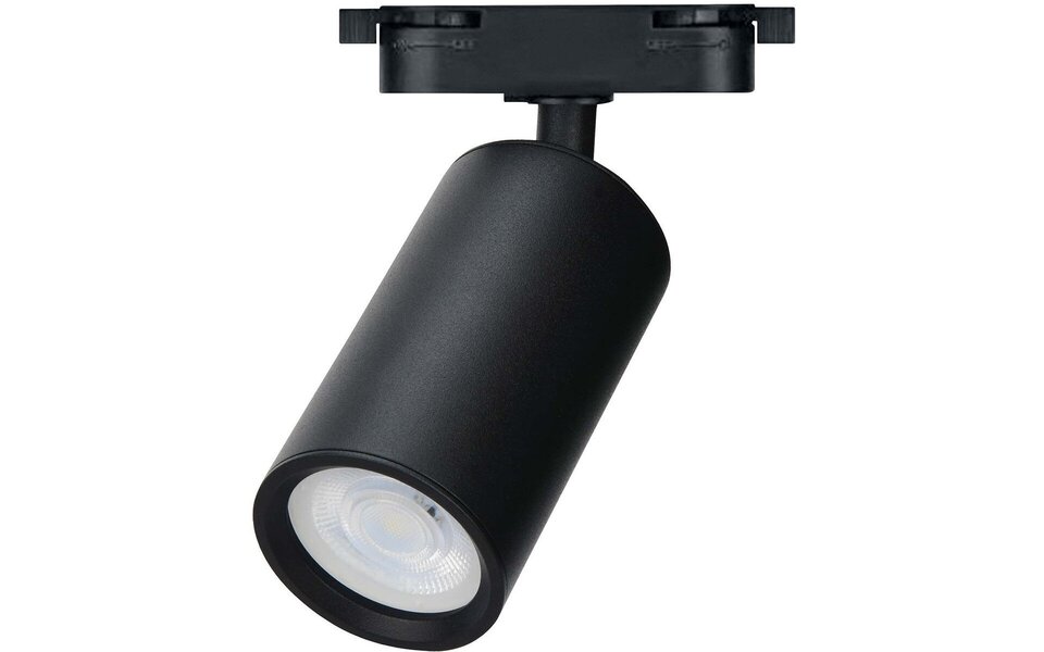 HLW LED LED Spot Railverlichting met GU10 Fitting - Mat Zwart Aluminium, Verstelbaar