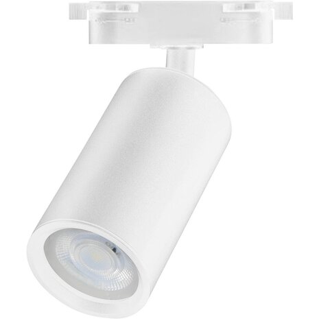 HLW LED Verstelbare LED Spot met GU10 Fitting - Mat Wit Aluminium Railverlichting