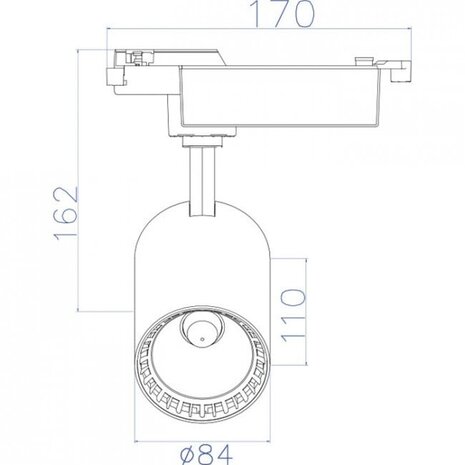 HLW LED 18W LED Spot in Warm Wit 27000K–3000K – Verstelbare, Energiezuinige LED Lamp