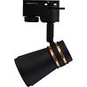 HLW LED LED Spot Prixa Tron met GU10 Fitting - 1 Fase Railverlichting Zwart/Goud