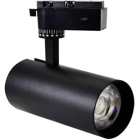 Kozolux Brem LED Railspot 20W - 1700lm LED Spot met 3in1 CCT, Zwart