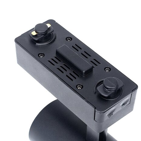 HLW LED LED Railverlichting 10W LED Spot in Neutraal Wit - Zwarte Ronde LED Lamp