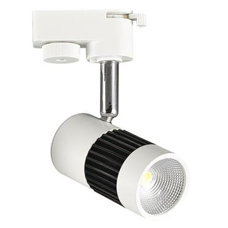 HLW LED LED Railverlichting 8W LED Spot - Natuurlijk Wit 4200K - Mat Zwart Aluminium