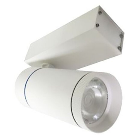 HLW LED LED Railverlichting 30W LED Spot Neutraal Wit 4000K - Mat Wit Aluminium