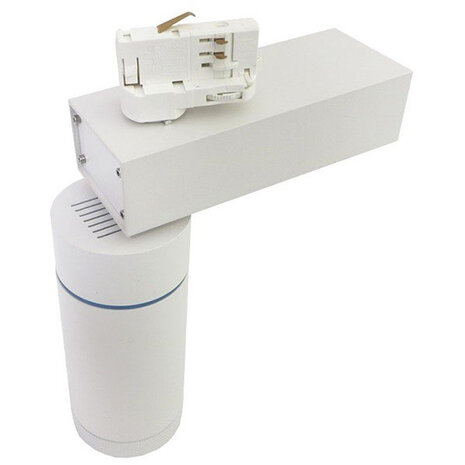 HLW LED LED Railverlichting 30W LED Spot Neutraal Wit 4000K - Mat Wit Aluminium