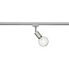 HLW LED LED Railverlichting Track Spot - Verstelbare LED lamp met E27 fitting, mat nikkel en duurzaam aluminium