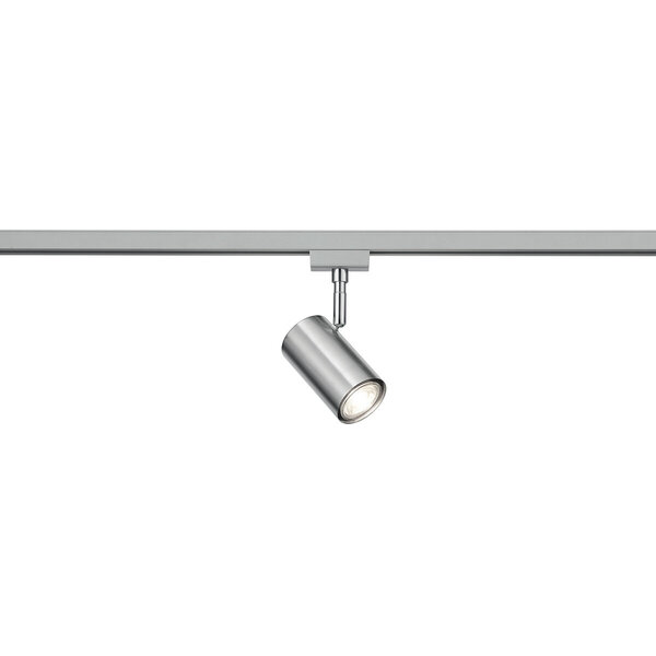 HLW LED LED Railverlichting Track Spot - Mat Nikkel, Aluminium, GU10 Fitting, 2 Fase HLW LED LED Railverlichting Track Spot - Mat Nikkel, Aluminium, GU10 Fitting, 2 Fase