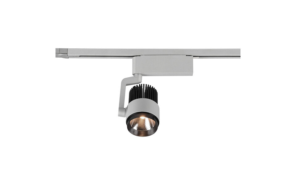 HLW LED LED Spot 15W Dimbaar - Railverlichting Mat Titaan met Aanpasbare Kleur