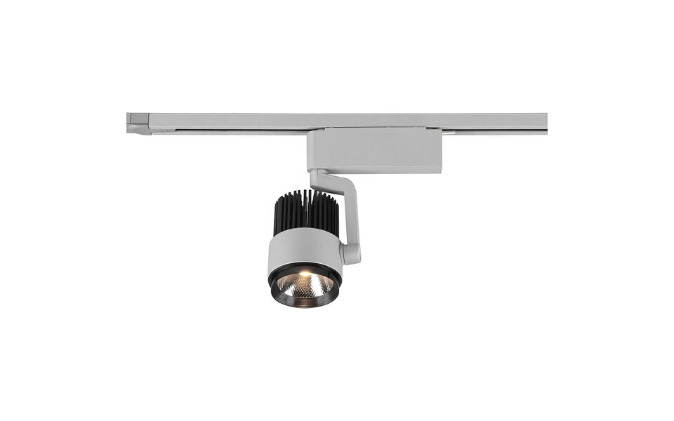 HLW LED LED Spot 15W Dimbaar - Railverlichting Mat Titaan met Aanpasbare Kleur