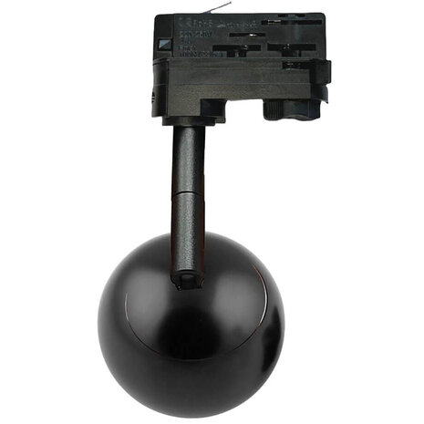 HLW LED LED Railverlichting 10W Spot in Neutraal Wit - Mat Zwart Aluminium