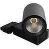 HLW LED LED Railverlichting 30W LED Spot Warm Wit 2700K–3000K - Prixa Oron Mat Zwart