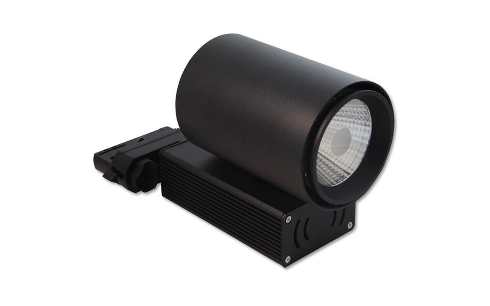 HLW LED LED Railverlichting 30W LED Spot Warm Wit 2700K–3000K - Prixa Oron Mat Zwart