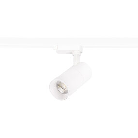 LED Spot 20W - Prixa Pina Railverlichting Mat Wit Aluminium