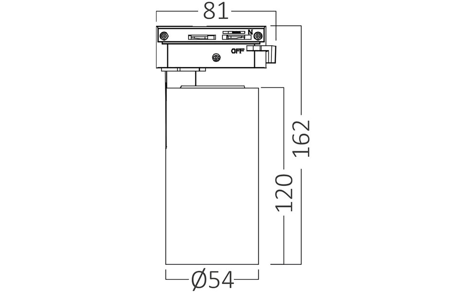 HLW LED Brinton Sonly 15W LED Railspot - Neutraal Wit LED Lamp 4000K Zwart