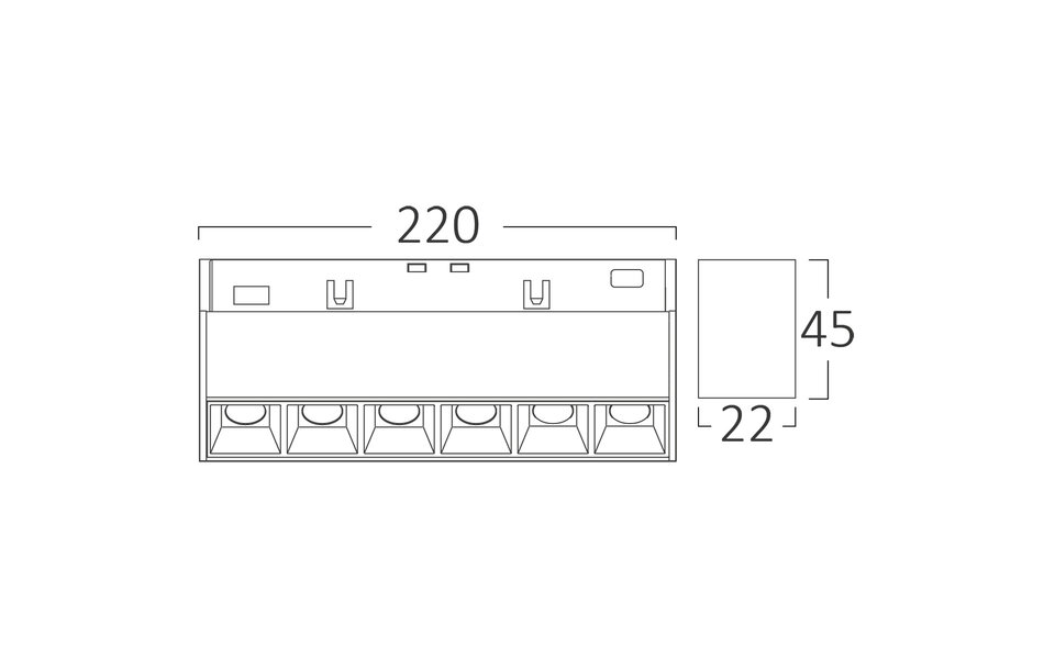HLW LED 48V Magnetische Lineaire LED Bar Brinton Magni - 12W LED neutraal wit 4000K HLW LED 48V Magnetische Lineaire LED Bar Brinton Magni - 12W LED neutraal wit 4000K