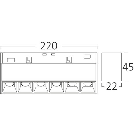HLW LED Brinton Magni 12W LED Lamp Koud Wit 6000K - Helder Daglicht Wit, Magnetisch