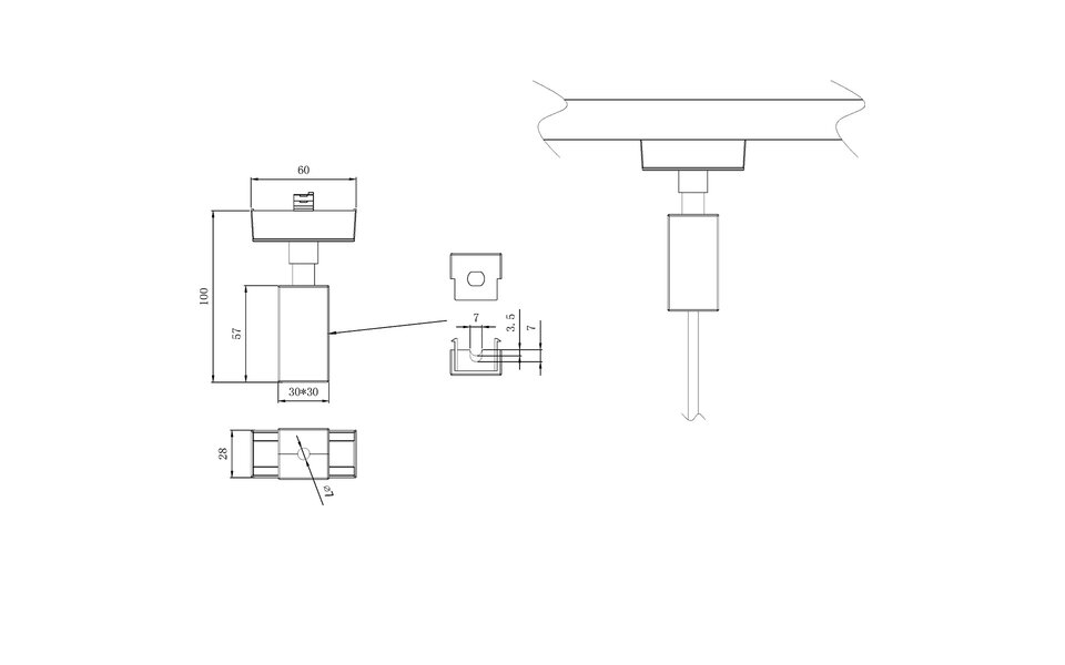 HLW LED Pendeladapter Trion Dual - 2-fase kunststof hangadapter voor LED lamp met titaan afwerking HLW LED Pendeladapter Trion Dual - 2-fase kunststof hangadapter voor LED lamp met titaan afwerking