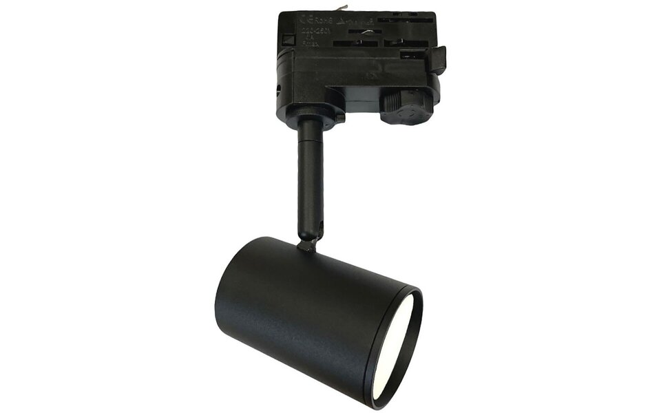 HLW LED LED Railverlichting Track Spot met GU10 Fitting - Mat Zwart Aluminium