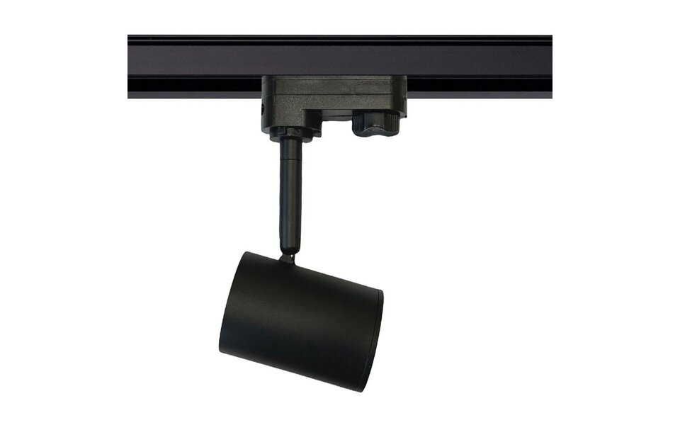 HLW LED LED Railverlichting Track Spot met GU10 Fitting - Mat Zwart Aluminium