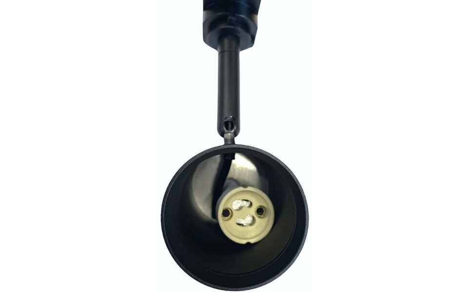 HLW LED LED Railverlichting Track Spot met GU10 Fitting - Mat Zwart Aluminium