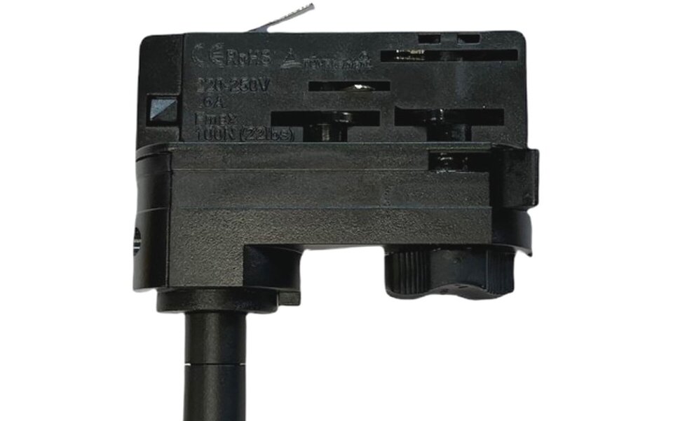 HLW LED LED Railverlichting Track Spot met GU10 Fitting - Mat Zwart Aluminium