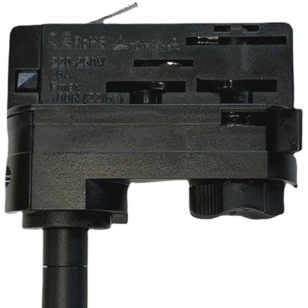 HLW LED LED Railverlichting Track Spot met GU10 Fitting - Mat Zwart Aluminium