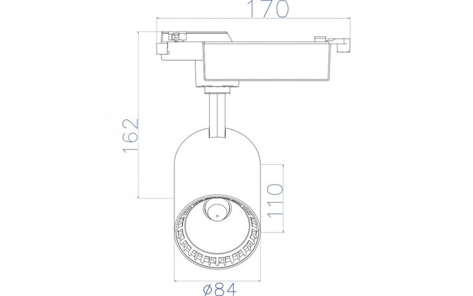 HLW LED 18W LED Spot Warm Wit 2700K – Verstelbare LED Lamp voor Railverlichting