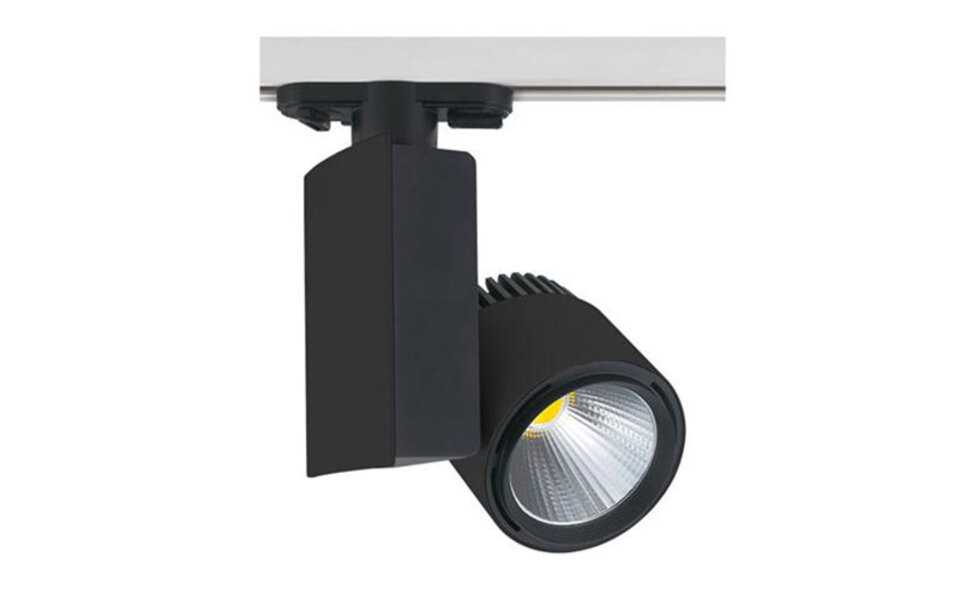 HLW LED LED Railverlichting Spot 40W - Beam Angle Verstelbaar - Mat Zwart Aluminium