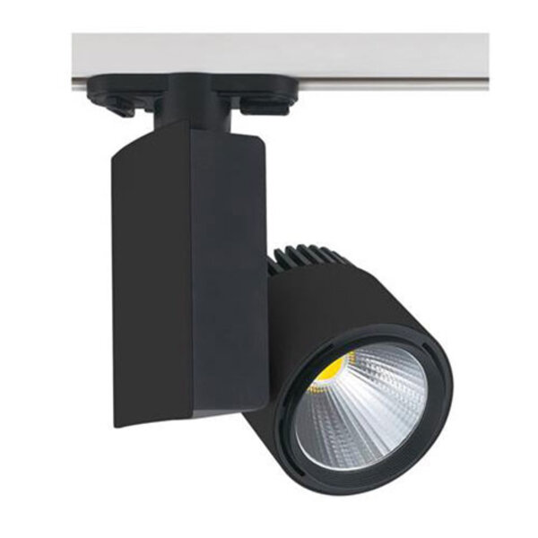 HLW LED LED Railverlichting Spot 40W - Beam Angle Verstelbaar - Mat Zwart Aluminium