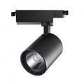LED Railverlichting 24W LED Spot Warm Wit 2700K - Mat Zwart Aluminium