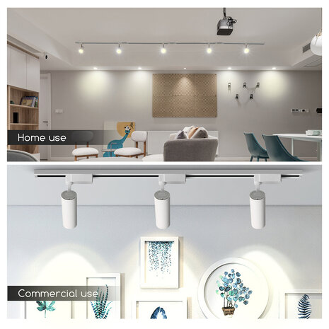 HLW LED LED Railverlichting Spot 15W - Neutraal Wit 4000K - Verstelbare LED Lamp