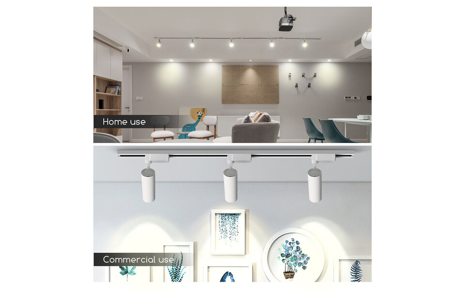 HLW LED LED Railverlichting Spot 15W - Neutraal Wit 4000K - Verstelbare LED Lamp