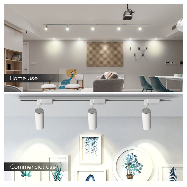 HLW LED LED Railverlichting Spot 15W - Neutraal Wit 4000K - Verstelbare LED Lamp