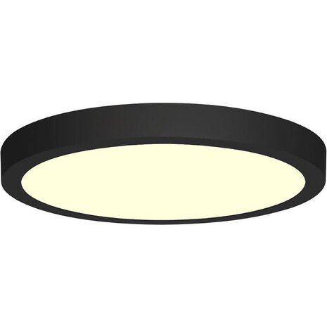 HLW LED Ronde Opbouw LED Downlight 18W Warm Wit 2700K–3000K Mat Zwart Ø225mm HLW LED Ronde Opbouw LED Downlight 18W Warm Wit 2700K–3000K Mat Zwart Ø225mm