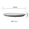 HLW LED LED Downlight Slim 6W Warm Wit 2700K – Inbouw Rond LED Lamp Ø120mm HLW LED LED Downlight Slim 6W Warm Wit 2700K – Inbouw Rond LED Lamp Ø120mm