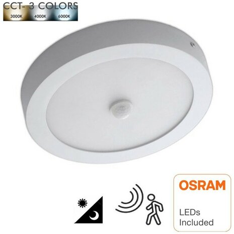 HLW LED LED Downlight Opbouw met PIR Bewegingssensor & Dag/Nacht Sensor