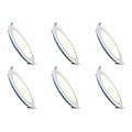 LED Downlight Slim 6 Pack - Inbouw LED Rond 3W, Natuurlijk Wit 4200K Ø83mm