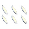HLW LED LED Downlight Slim 6 Pack - Inbouw LED Downlight 3W Warm Wit 2700K HLW LED LED Downlight Slim 6 Pack - Inbouw LED Downlight 3W Warm Wit 2700K